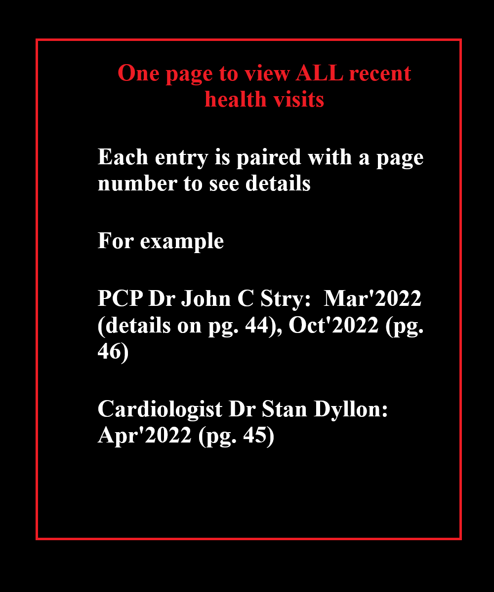 Personal Health Record Workbook / Medical Records Organizer