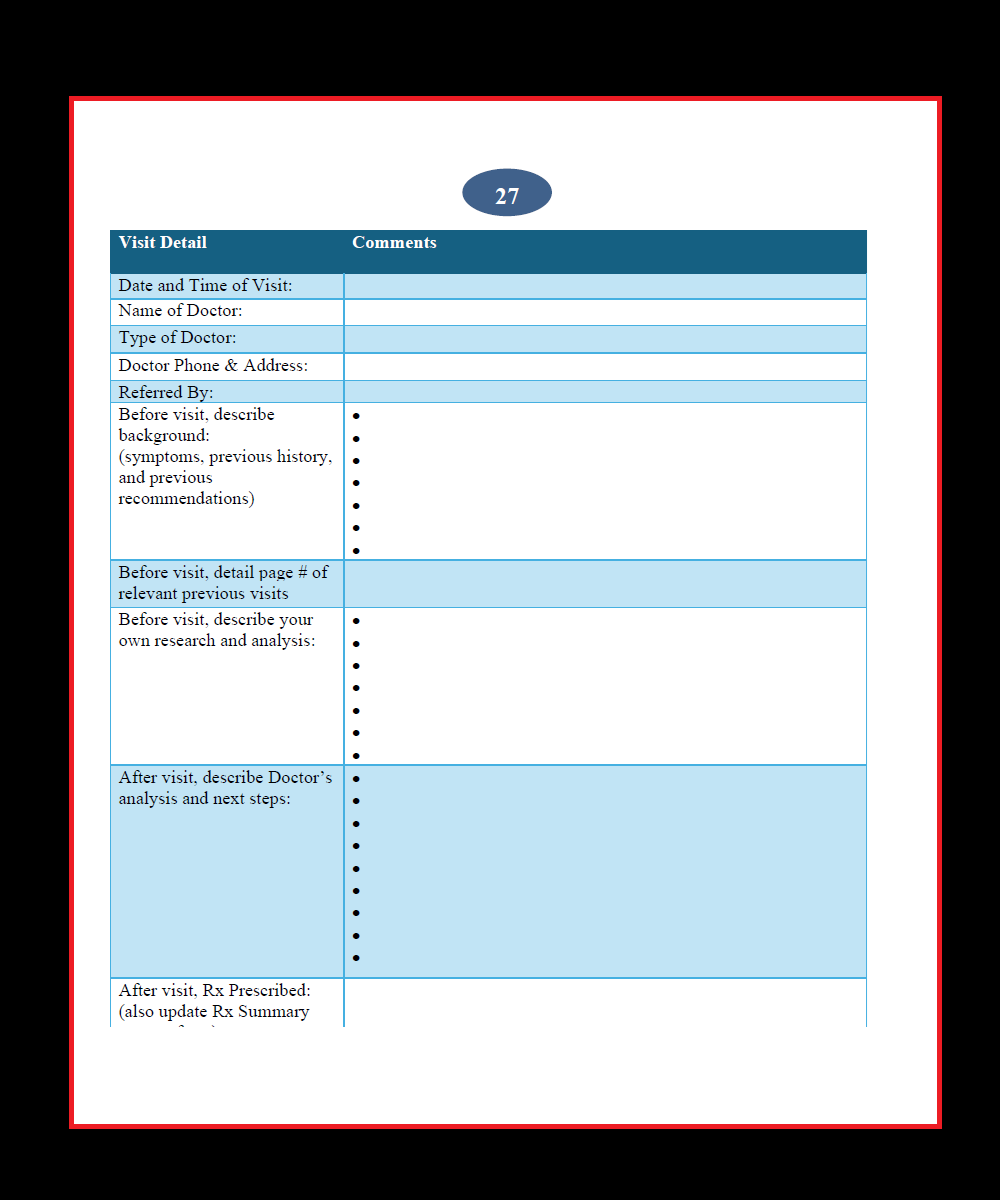 Personal Health Data Workbook – HealthDataWorkbook.com